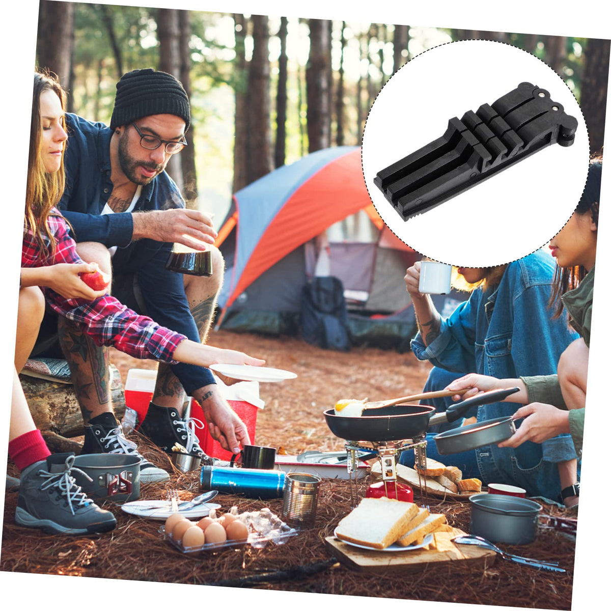 Canister Holder and Stove Tripod Stand N3838