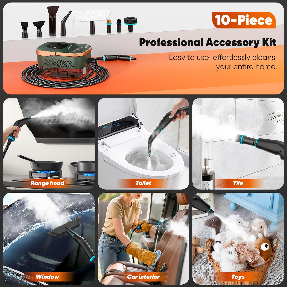 Handheld Pressurized Steam Cleaner N603