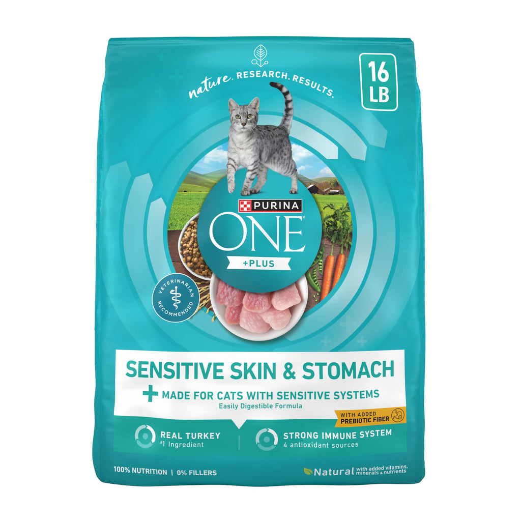 Sensitive Skin and Stomach Dry Cat Food 16 lb Bag Y907198
