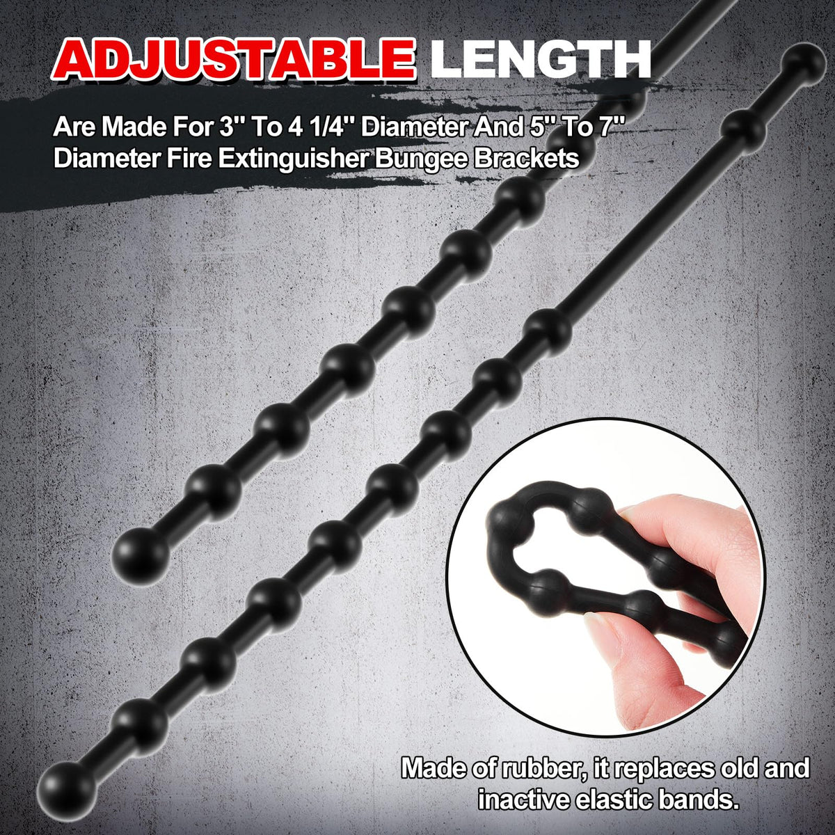 4 Pcs 2.5 Lbs and 5 Lbs Fire Extinguisher Replacement Straps C425
