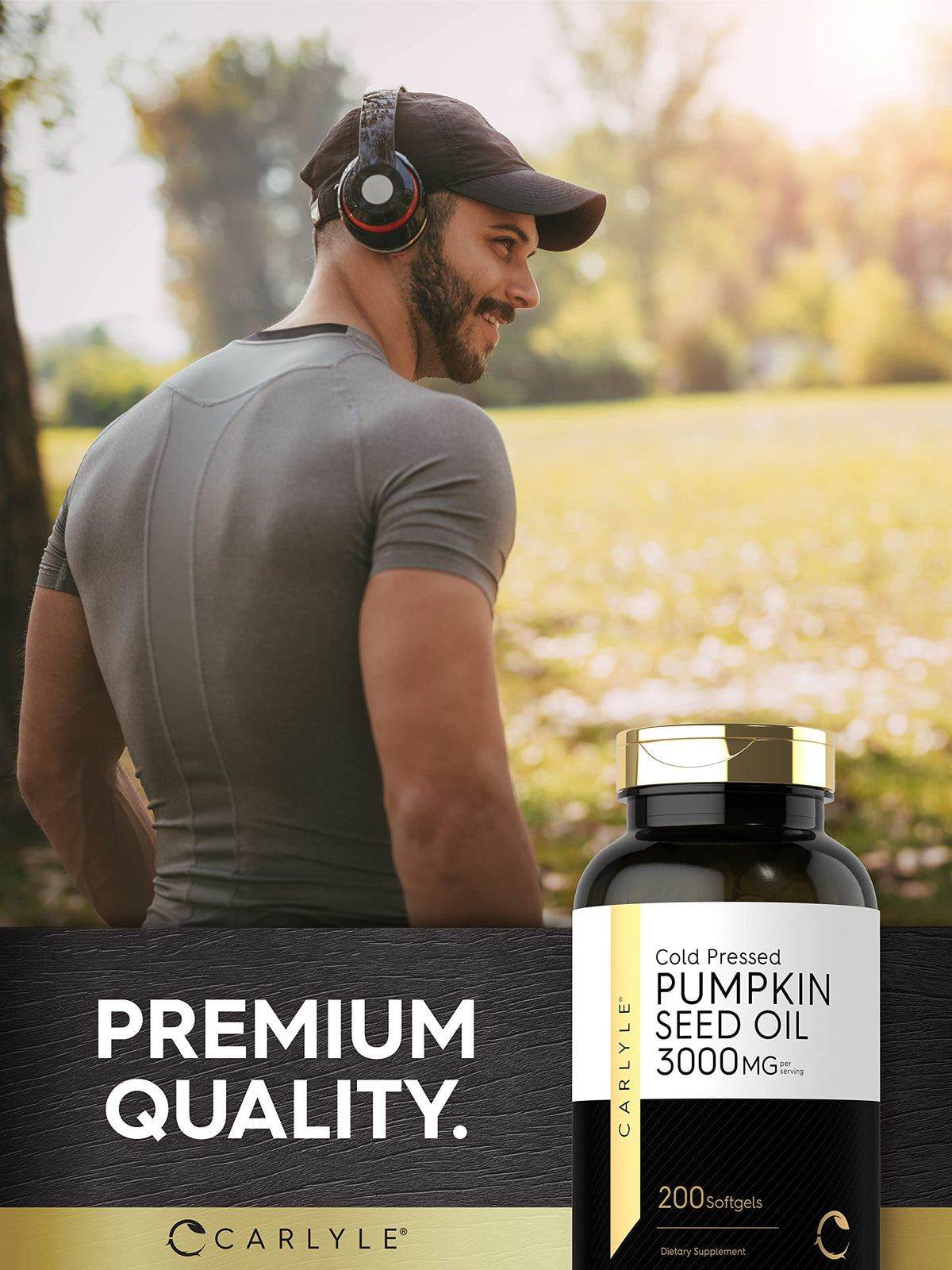 Pumpkin Seed Oil 3000mg 200 Softgels Y962212