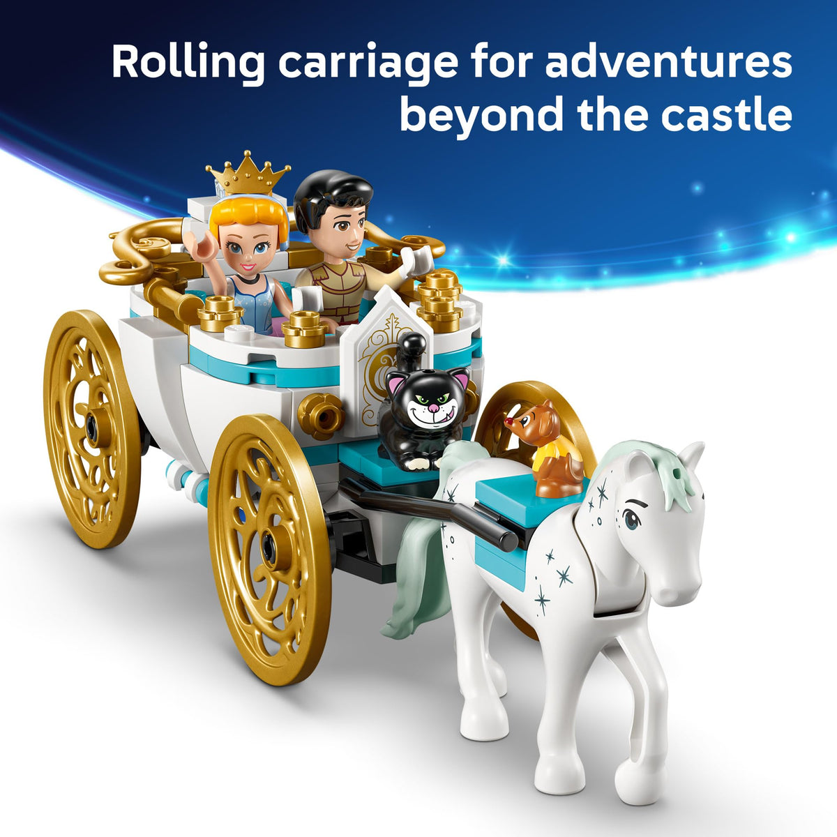 Disney Princess Castle Building Toy with 2 Minidolls W43521