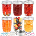 16oz Wide Mouth Mason Jars with Lids 6 Pack X892