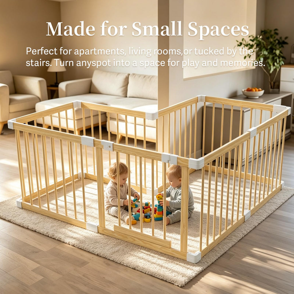 Wooden Baby Playpen 53"x53" J301