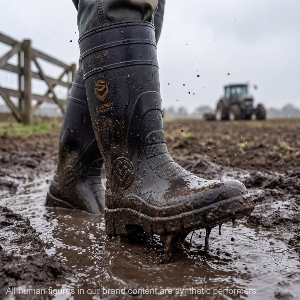 PVC Waterproof Knee-High Work Boots K7258