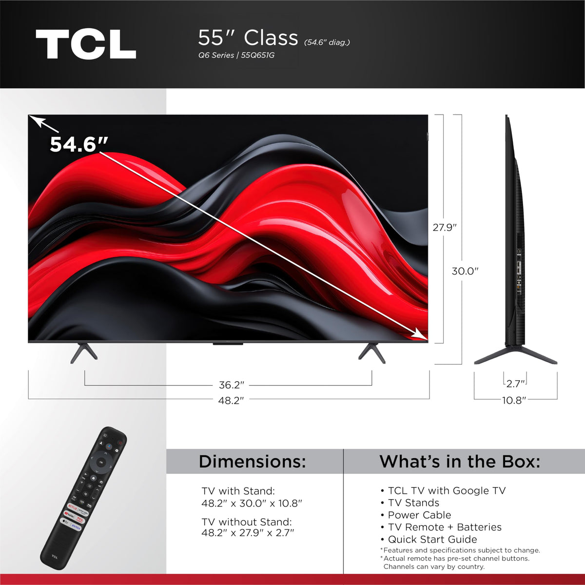 55-Inch QLED 4K UHD Smart TV U62238