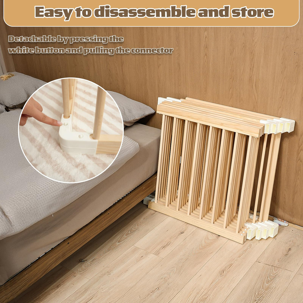 Wooden Baby Playpen 53"x53" J301