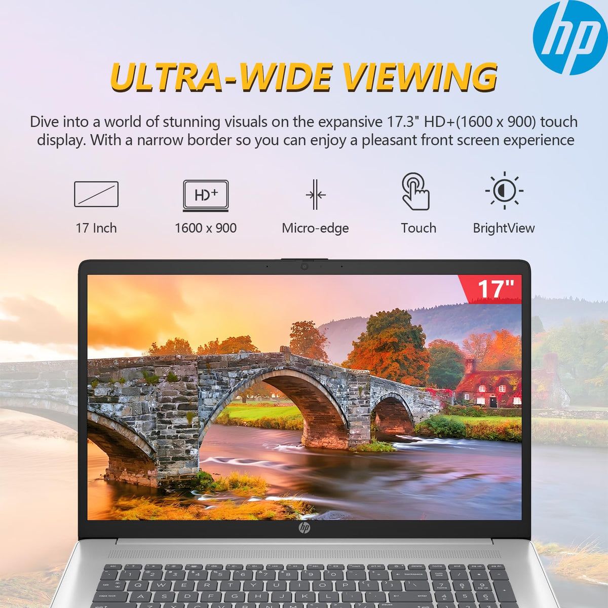 17.3 Inch Touch Screen Laptop, AMD Ryzen 5, 16GB RAM 1TB SSD W6699