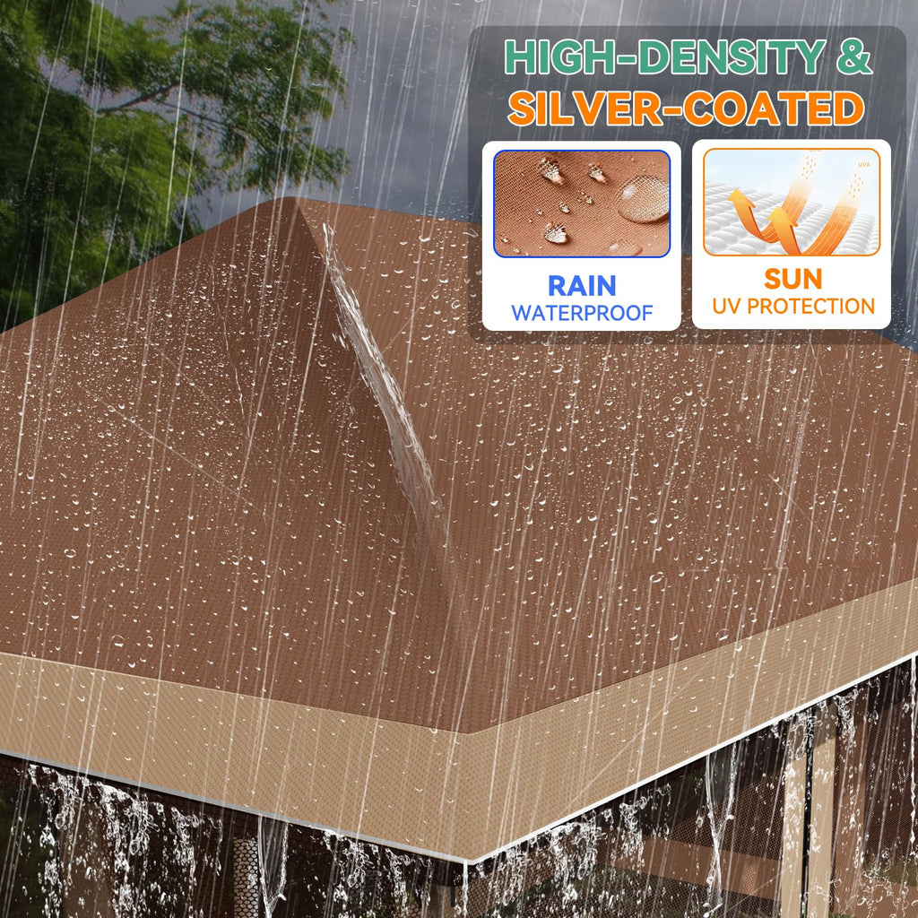 12x20 Pop Up Gazebo with Mosquito Netting O78315