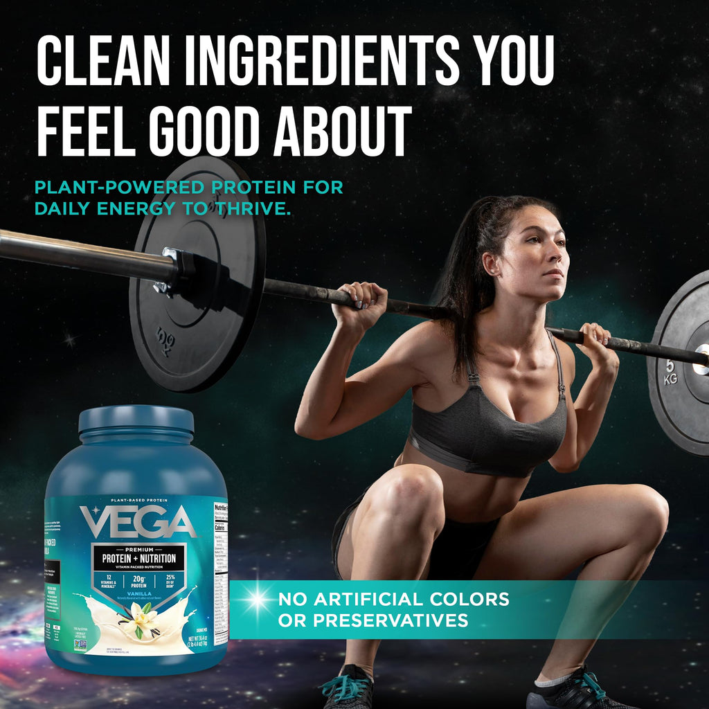 Plant Based Vegan Protein Powder Vanilla 2.3lbs Q509