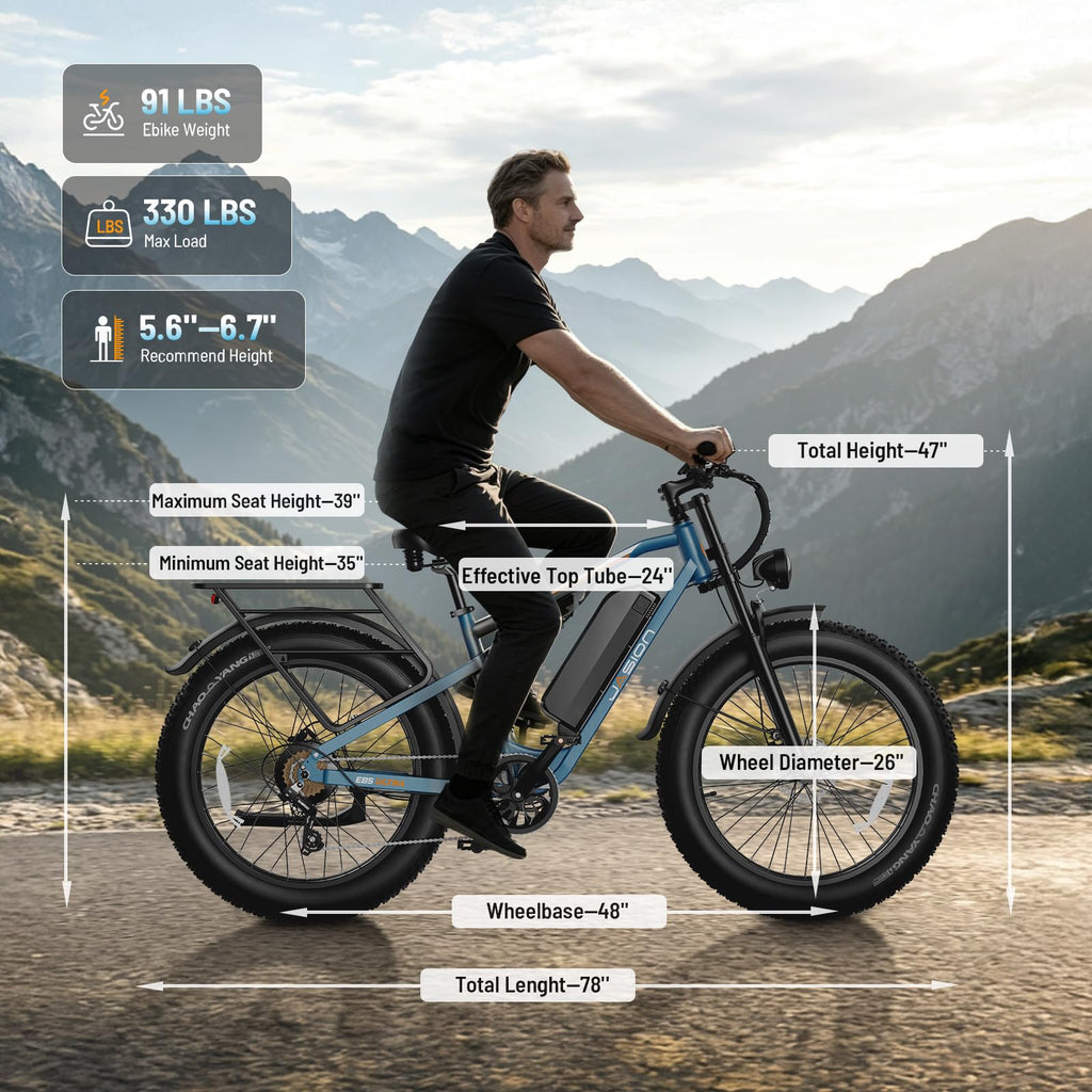 Electric Bike 2500W Peak Motor 1040Wh Battery J57056