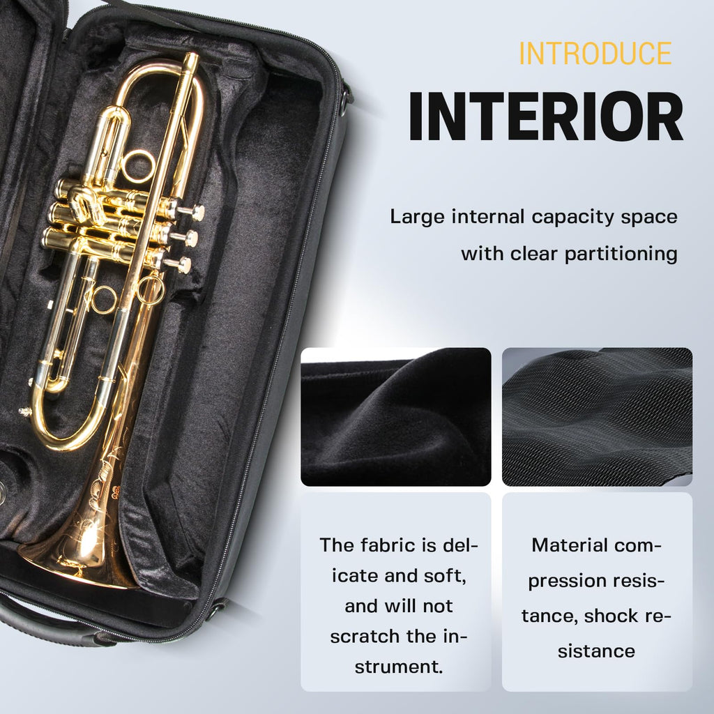 Trumpet Case with Backpack Straps U1980