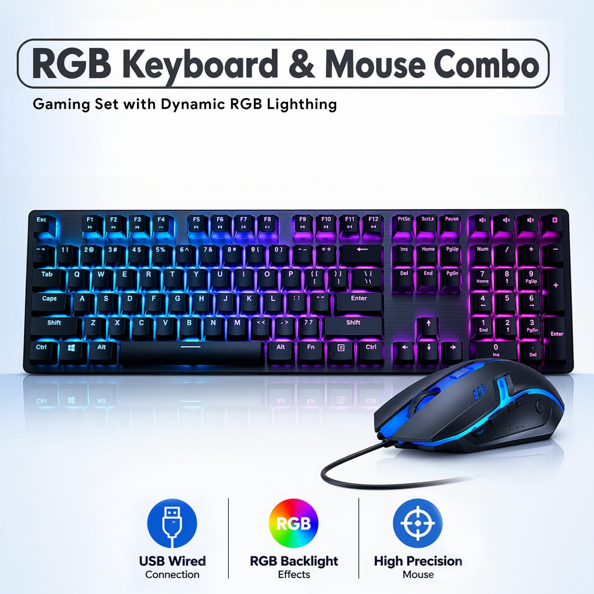 RGB Desktop PC Intel Core i5-8500 16GB DDR4 RAM 512GB SSD GeForce GT 1030 T75303