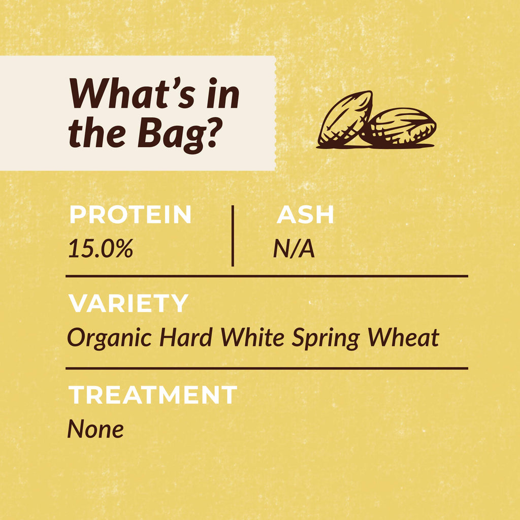 Organic Hard White Wheat Berries 25 lbs G42727