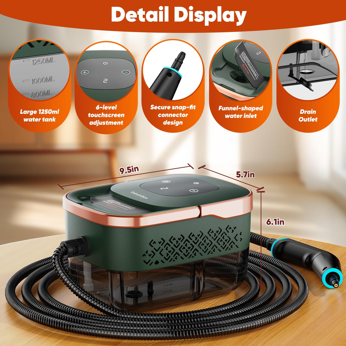 Handheld Pressurized Steam Cleaner N603