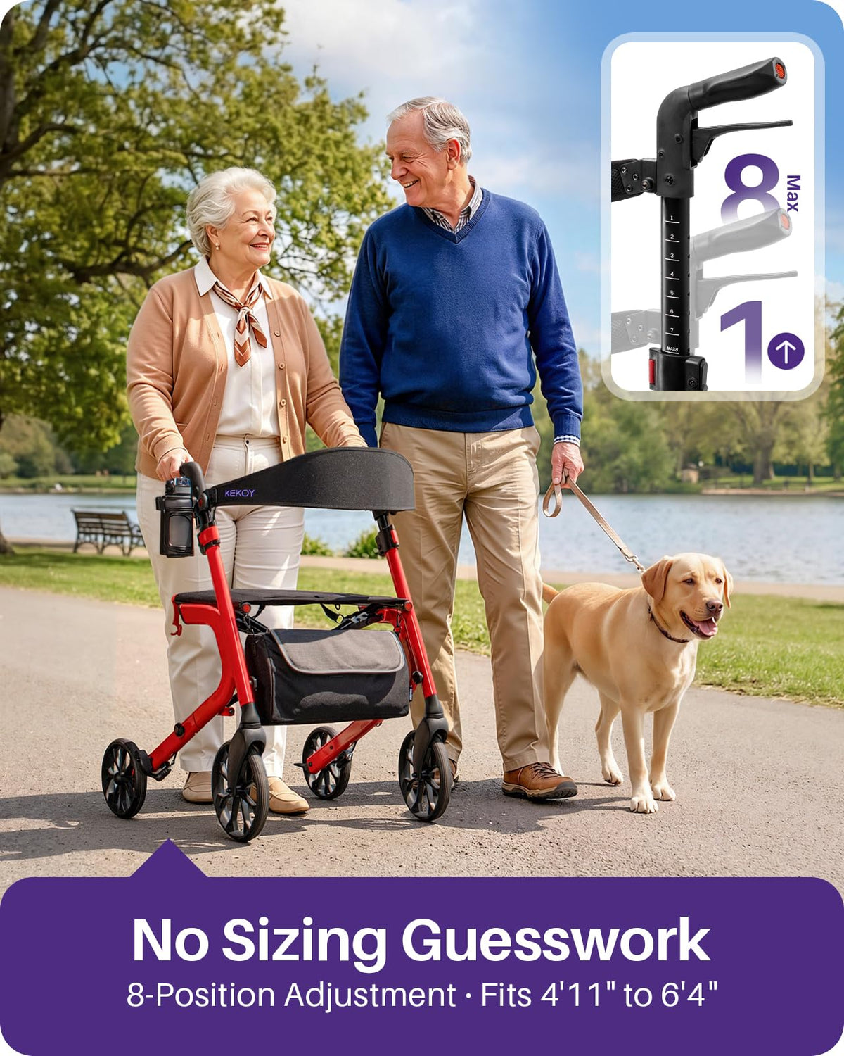 Bariatric Rollator Walker with Seat X611157