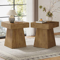 Small End Table Set of 2 Light Brown P97775