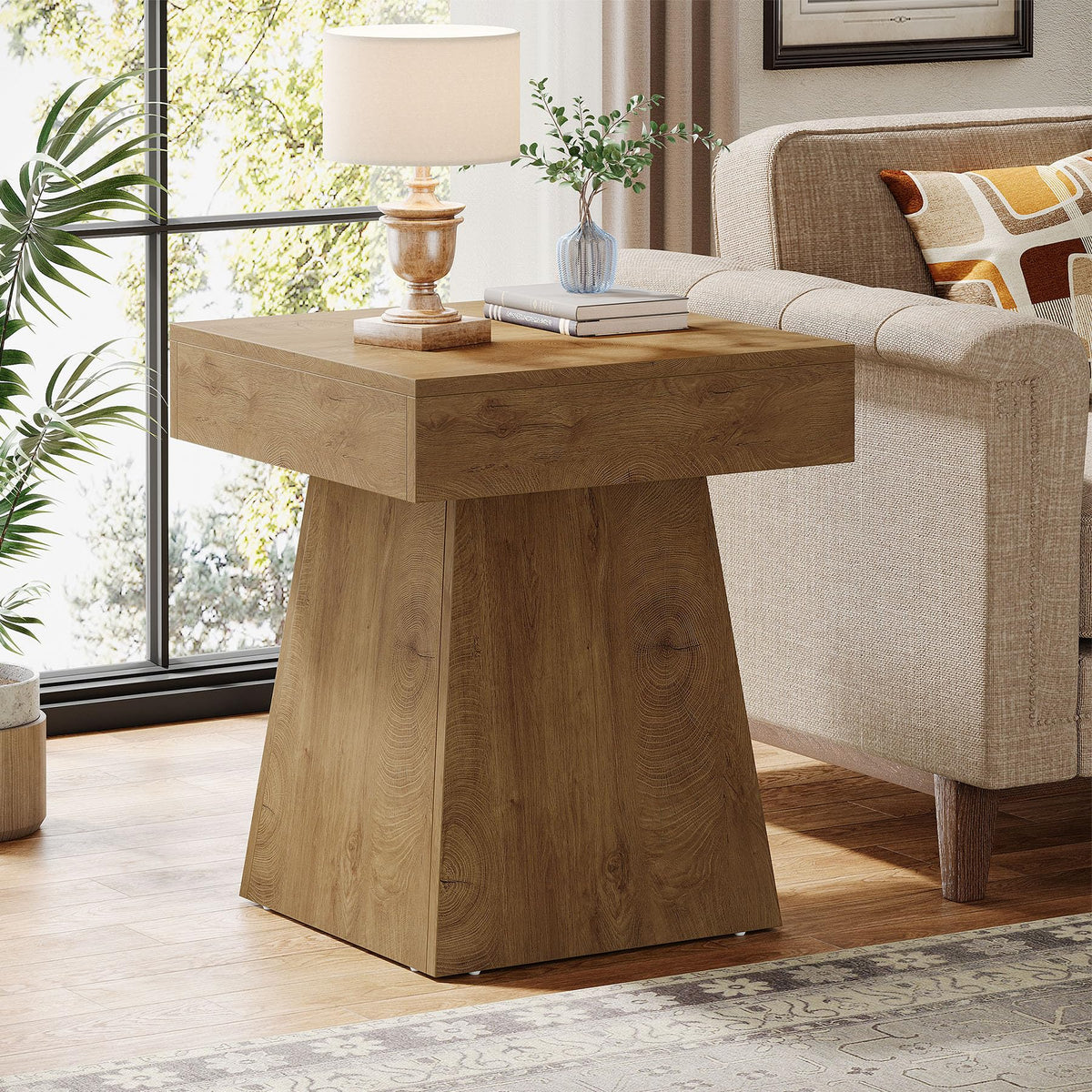 Small End Table Set of 2 Light Brown P97775