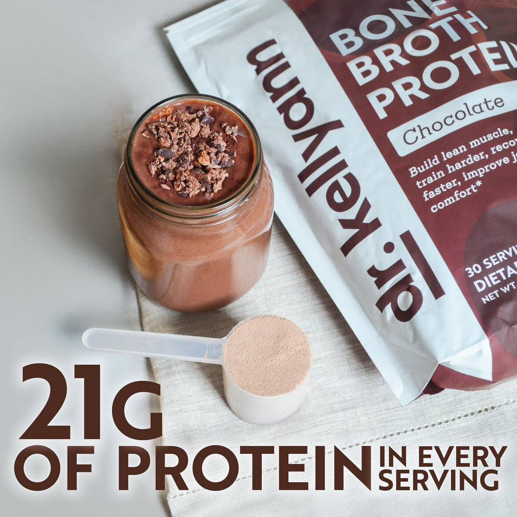 Chocolate Bone Broth Protein Powder 30 Servings V810289