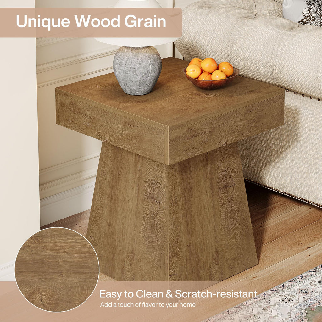 Small End Table Set of 2 Light Brown P97775